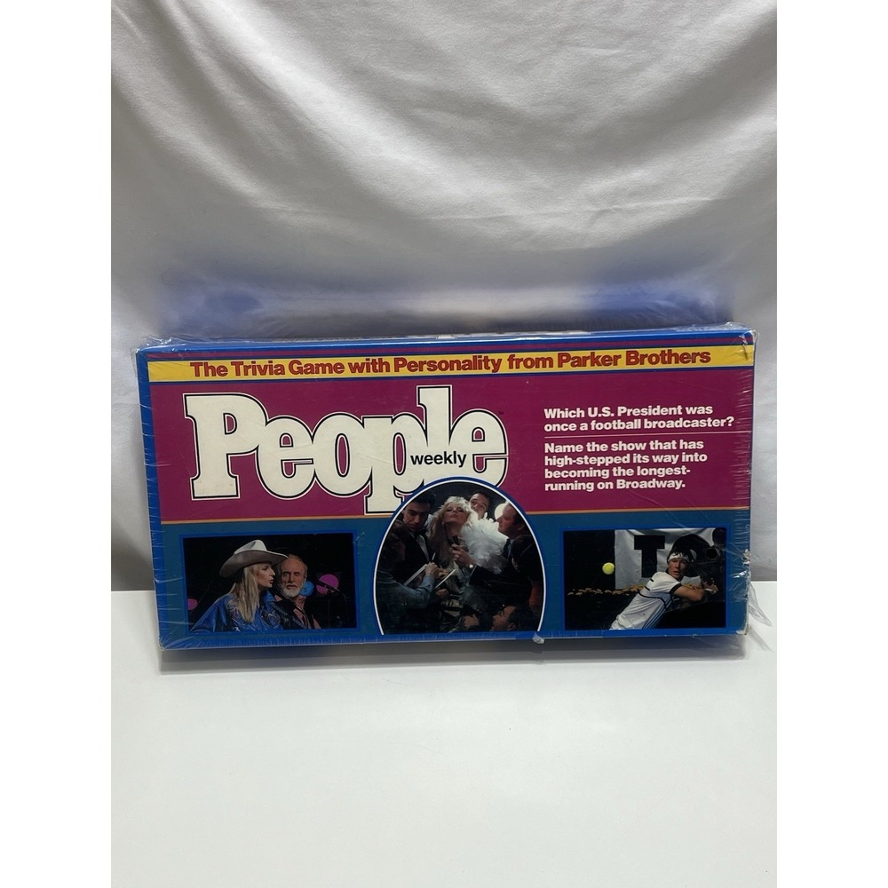 VINTAGE Board Game People Weekly 1984 Trivia Family Hollywood Retro Complete Fun